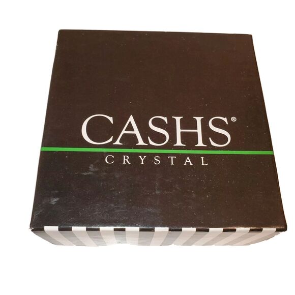 Cashs Crystal Celtic Votive Candle Large Handmade Ireland Irish Shamrock New - Picture 2 of 3